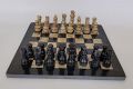 Marble Chess Set Handmade Onyx Full Chess Game Set.Comes in Rexine Box Packaging. Perfect for Gifting (Black Coral). 