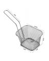 Chips Mini Stainless Steel Frying Basket Strainer 4 inches x 3 inches x 2.6 inches. 