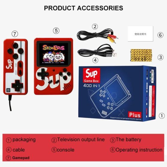 SUP%20400%20in%201%20Retro%20Game%20Box%20Console%20Handheld%20Game%20PAD%20box%20with%20TV%20Output%20&%20with%20Remote%20Controller%20Gaming%20Console%20(Multicolor)%20-%20Image%203