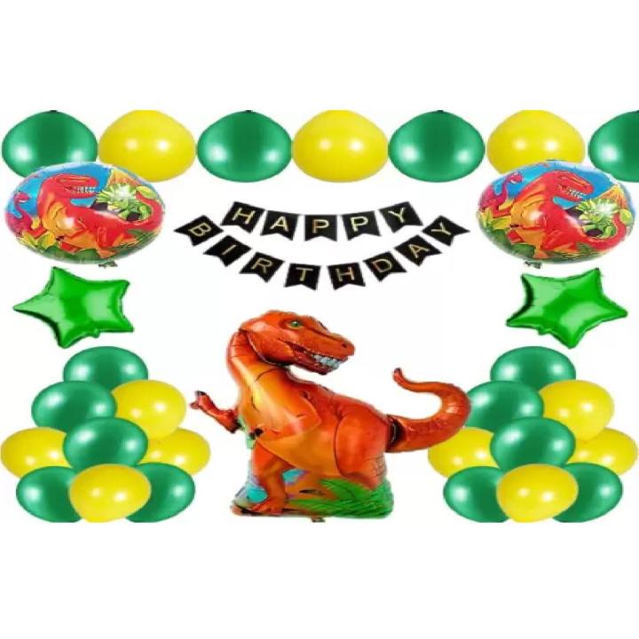 Dinosaur Theme Birthday Decorations | Dinosaur theme for Boy Birthday Party (Pack of 72Pcs)