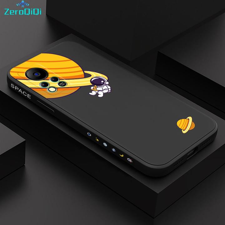 ZeroQiQi for Infinix Hot 11S NFC Back Cover Orbiting Saturn Full Lens Protection Phone Case Ultra Thin Soft Liquid Silicone Phone Cover