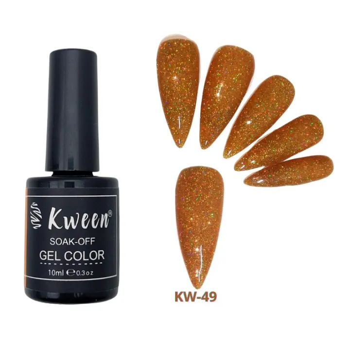 KWEEN%20Gel%20Nail%20Polish%20Glitter%20Soak%20Off%20UV%20LED%20Nail%20Polish%20Holographic%20Sparkle%20Shiny%20Gold%20Diamond%20Gel%20Polish%20for%20Manicure%20-%20Image%202