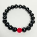 Beautiful Red and Black Glass Bead Friendship Bracelet fashion jewelry for Couples, Bestfriends, Boys and Girls. 