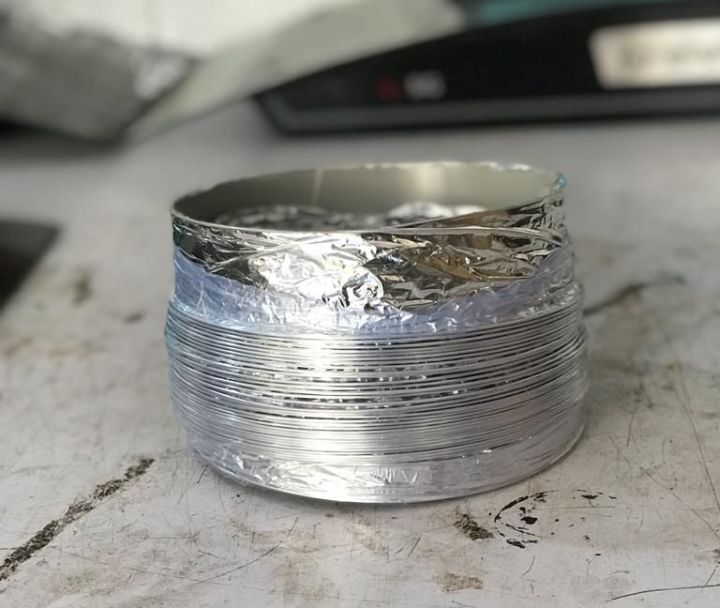 Kitchen Exhaust Aluminum Pipe For Chimney / Kitchen Hood  Diameter (Hole) 6.5  Inches Imported Best Quality LENGTH SIZE 6.8 feet