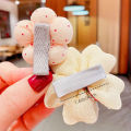 8Pcs/set Cute Floral Baby Girl Hair Clips Bow Striped Girls Barrettes Safety Toddler Kids Headwear Baby Hair Accessories Set. 