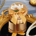 Creative Design Candy Box Premium Quality Tinplate Iron Tin Gift Packaging Round Shape Wedding Favor for Wedding Party Favor. 