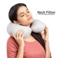Neck Support Pillow for Travel and Office | U shaped Nck Pillow Comfortable Filled with Full of Cotton (Random colors) For Girls and Boys. 