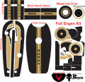 complete 70cc bike chain cover engine and fornt shock sticker. 