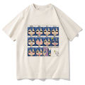 Lucky Star Konata T-shirts Funny Cartoon Graphic Printing Tee-shirt Streetwear Hip Hop Summer Cotton Tshirts Men Women Tees Tops. 