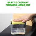 New Plastic Soap Dispenser Double Layer Kitchen 2 in1 Sponge Box With Soap Dispenser Sponge Scrubber Holder Case Kitchen Accessories. 