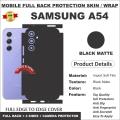 Samsung A54 FULL BACK 360 premium Protection Skin Wrap full cover. 
