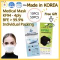 【KOREA】 4ply FDA KF94 Mask Medical Mask Hygienic Mask Dust Proof. 