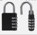 Techtest Combination Padlocks, Combination Locks for Safety, Weatherproof 4 Digit Combination Lock Safety Safety Lock  (Black). 