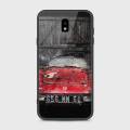 Samsung Galaxy J7 2017 (J720) Cover - SkinLee HQ Infinity Glass Case (Soft) - Old Rusty Car - SKINLEE-572-1-769-143. 