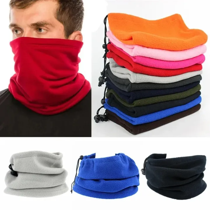 ZEBF-Fleece Warm Winter Windproof Neck Tube Scarf for Men Women Bandana Mask Half Face Cover Cycling Ski Sport Camping Hiking Scarf