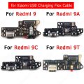 for Xiaomi redmi 9 9T 9A 9C USB Charger Port Connector Flex Cable USB Charging Dock PCB Board Flex Cable for Xiaomi redmi 9T Repair Parts. 