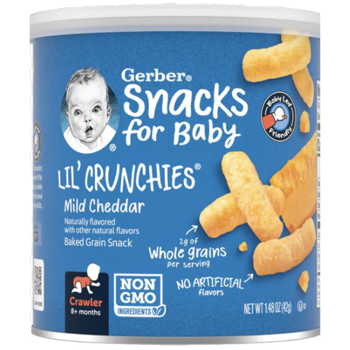 LIL’ CRUNCHIES, Mild Cheddar, Toddler Snacks 42 g
