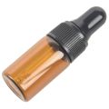 40Pcs 3Ml Empty Brown Glass Dropper Bottles with Pipette for Essential Oil. 