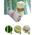 【shengxiong6525】420ml Portable Practical Reusable Bamboo Fiber Coffee Cups Eco Friendly Non-slip Solid Travel Outdoor. 