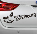 Why so serious joker Sticker for Car cars laptop laptops mobile mobiles  fridge Stylish Stickers multi purpose. 