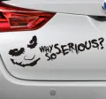 Why so serious joker Sticker for Car cars laptop laptops mobile mobiles  fridge Stylish Stickers multi purpose. 