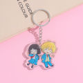 Cartoon Anime Skip and Loafer Keychain Cosplay Character Acrylic Figure Shima Sousuke Iwamura Mitsumi Pendent Keyring Fans Gifts. 