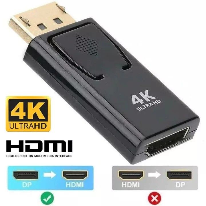 4K Display Port To HDMI Male Female Adapter Converter DisplayPort DP To HDMI