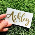 CUSTOMIZE Name Vinyl Sticker | Custom Logo Tag Waterproof Vinyl Label Decals. 