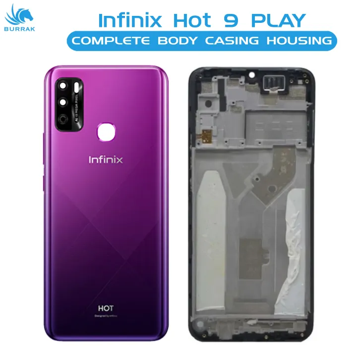 Infinix%20Hot%209%20Play%20Housing%20Middle%20Frame%20With%20Side%20Button%20and%20Camera%20Lens%20Complete%20Body%20Casing%20Replacement%20For%20Hot%209%20Play%20-%20Purple%20-%20Image%202
