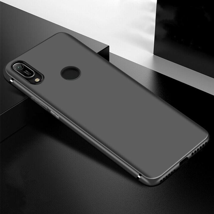 lthmy for Huawei Y6 Prime 2019 MRD-LX1F LX1 LX3 LX1N Flexible Soft Matte Black Crystal Clear Phone Case Silicone Protective Back Cover