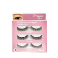 Glamorous Face 3 Pack 5D Eyelashes, 3 Pairs Mink Lashes, Dramatic Round Look Lashes, Reusable Eyelashes, Volume Eyelashes, Bridal Party Wear Lashes-D. 