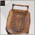 WOODEN GOLD-Tea Trolley D SHAPE Style-Handcrafted Rosewood Tea Trolley with Vintage Charm, Premium Quality. 