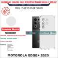 Itel S25 Ultra full Back 360 Protection skin wrap with sides and camera protection premium quality full cover. 