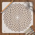 Mandala 1 Pcs Reusable Stencil For wall Painting Art DIY Home Decor, Album Crafts and Canvas ID 46. 