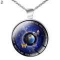 Unisex Necklace My Mind Still Talks To You Time Glass Pendant Jewelry Chain Gift. 
