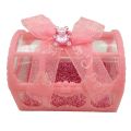 Pink It's a Girl Mini Treasure Favor Boxes - 12 Pcs (2" H x 2.9" W). 