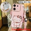 Casing Infinix zero 30 5G Infinix zero 30 4G phone case softcase electroplated silicone shockproof cover new design hanging neck crossbody lanyard for girls with Holder back cover wdktm02. 