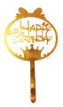 Happy Birthday Cake Topper Golden / Silver Dessert Decoration Supplies for Birthday Party Celebration available  in many designs. 