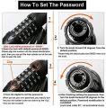 5 Digit Code Bike Lock Coiling Resettable Combination Cable Bike Locks Anti Theft Cycling Password Lock - Black. 