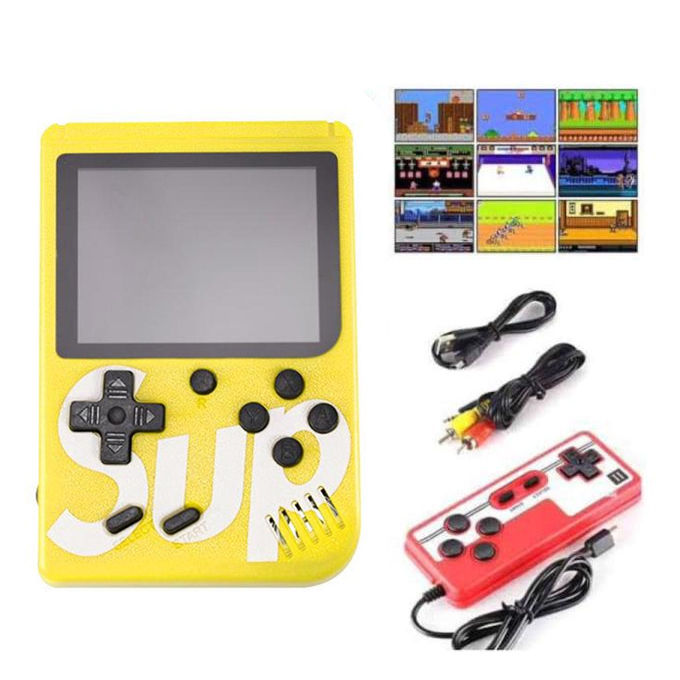 SUP 2 Player Game Console for Kids - Yellow Family Fun Gaming Console Set