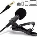 1.5m Cable Professional Computer/Laptop Clip-On Lavalier Microphone for Podcasting, Gaming, k8 wireless microphone  Lectures, YouTube Content Creators. 