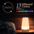 Auxmir Night Light, LED Touch Bedside Table Lamp, Remote Control Dimmable Light with RGB Color Changing, USB Rechargeable, Portable Lamp for Baby, Kids, Bedroom, Living Room, Camping [Energy Class G]. 
