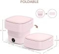 Portable Mini Folding Washing Machine, travel camping washing machine,Magic Foldable Small Clothes Washing Machine Washer Laundry Tub Wash Machine for Travelling.. 