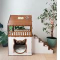 Cat house-wooden cat house-kitten house. 