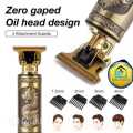 Electric Hair Trimmer || Rechargeable Vintage Hair Clipper For Men || Professional Outline Edger Beard Trimmer || Hair & Beard Grooming Kit For Men || Dragon Style Zero Gapped Clipper Machine || Latest Premium Quality With Extra Clips. 