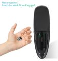 G10 Black Air Mouse Remote Control – 2.4G Wireless Remote with Gyroscope Motion Control for Smart TV, Android TV Box, PC, Projector & Home Entertainment Devices. 