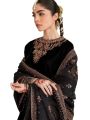 Brand Baroque Jazmin chiffon 3 Piece Suit -With Net Duppata. 