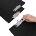 Black Clipboard , Pure Plastic Clipboard with high quality Metal Clip and Hanging Hole for Office, home and school.. 