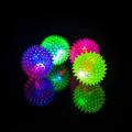 Squeaking Ball Pet Buddy With Led Lights - 6 Pack Assorted Flashing Led Balls. 