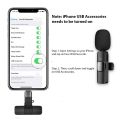 K9 Wireless Lavalier Microphone with USB Type C and iOS Connector Plug and Play Noise Reduction for Vlogging and Live Recording. 